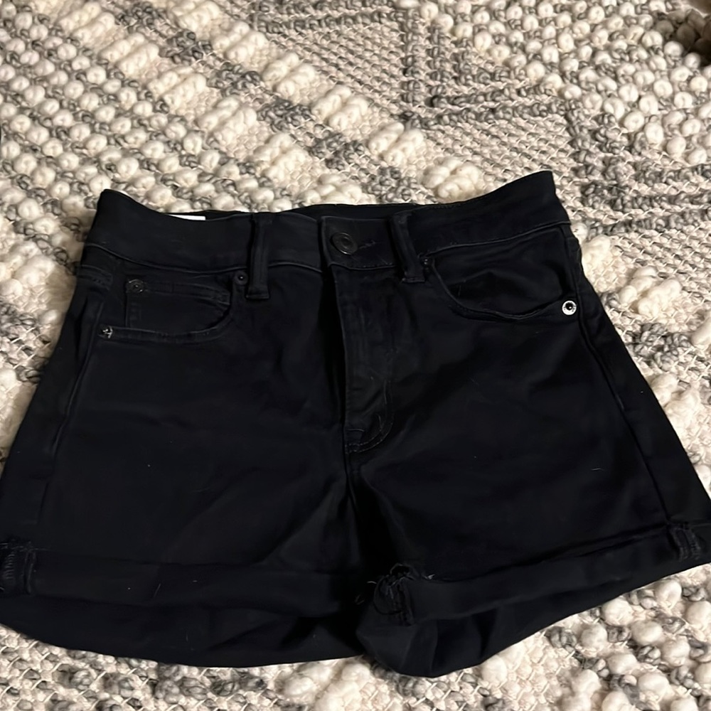 American Eagle Black Denim Short Pants